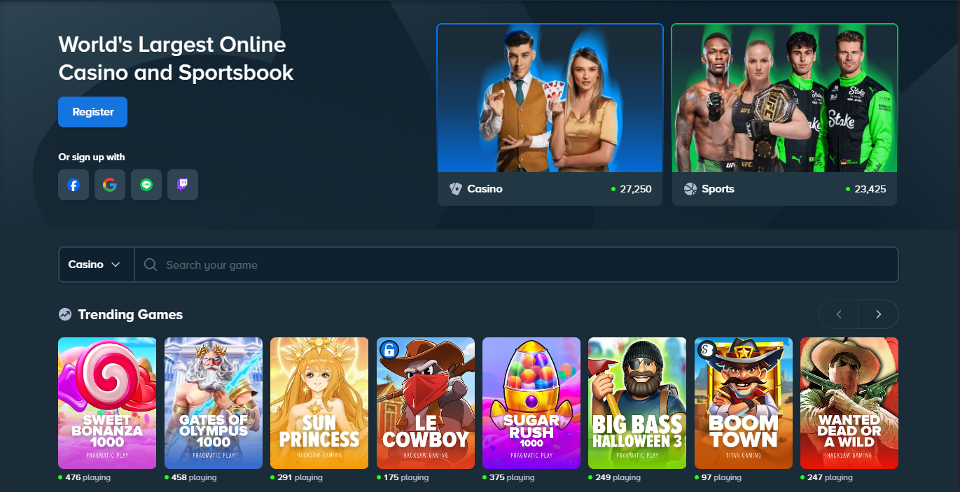 Gallery of top casino games available to play.